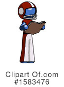 Blue Design Mascot Clipart #1583476 by Leo Blanchette