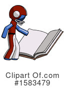 Blue Design Mascot Clipart #1583479 by Leo Blanchette