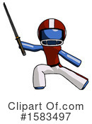 Blue Design Mascot Clipart #1583497 by Leo Blanchette
