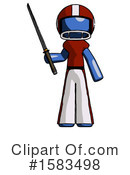 Blue Design Mascot Clipart #1583498 by Leo Blanchette