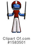 Blue Design Mascot Clipart #1583501 by Leo Blanchette