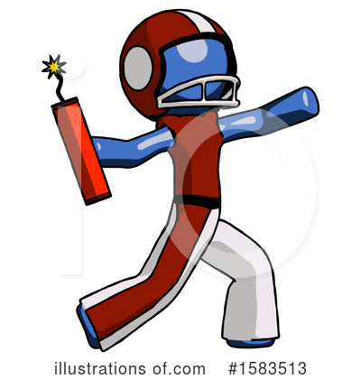 Royalty-Free (RF) Blue Design Mascot Clipart Illustration by Leo Blanchette - Stock Sample #1583513