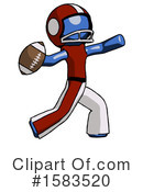 Blue Design Mascot Clipart #1583520 by Leo Blanchette