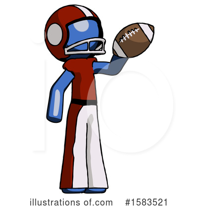 Royalty-Free (RF) Blue Design Mascot Clipart Illustration by Leo Blanchette - Stock Sample #1583521