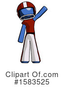 Blue Design Mascot Clipart #1583525 by Leo Blanchette