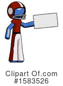 Blue Design Mascot Clipart #1583526 by Leo Blanchette