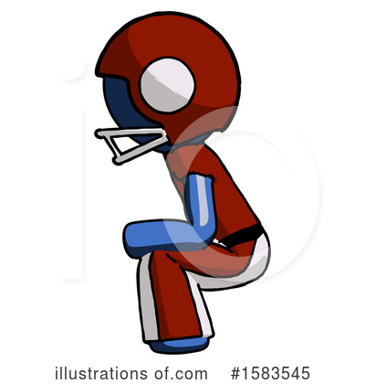 Royalty-Free (RF) Blue Design Mascot Clipart Illustration by Leo Blanchette - Stock Sample #1583545