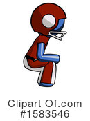 Blue Design Mascot Clipart #1583546 by Leo Blanchette