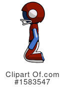 Blue Design Mascot Clipart #1583547 by Leo Blanchette