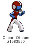 Blue Design Mascot Clipart #1583550 by Leo Blanchette