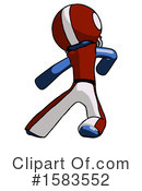 Blue Design Mascot Clipart #1583552 by Leo Blanchette
