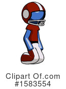 Blue Design Mascot Clipart #1583554 by Leo Blanchette