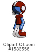 Blue Design Mascot Clipart #1583556 by Leo Blanchette