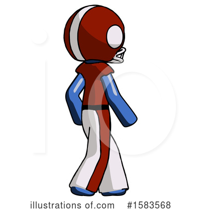 Royalty-Free (RF) Blue Design Mascot Clipart Illustration by Leo Blanchette - Stock Sample #1583568