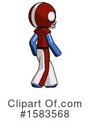 Blue Design Mascot Clipart #1583568 by Leo Blanchette