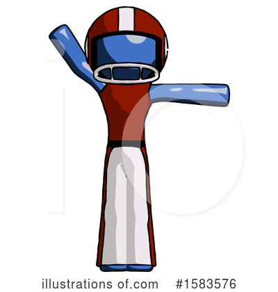 Royalty-Free (RF) Blue Design Mascot Clipart Illustration by Leo Blanchette - Stock Sample #1583576