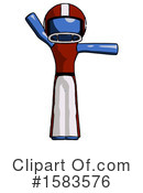 Blue Design Mascot Clipart #1583576 by Leo Blanchette