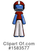 Blue Design Mascot Clipart #1583577 by Leo Blanchette