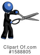 Blue Design Mascot Clipart #1588805 by Leo Blanchette
