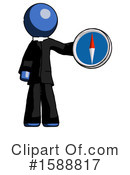Blue Design Mascot Clipart #1588817 by Leo Blanchette