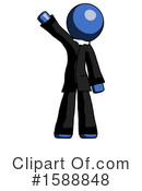 Blue Design Mascot Clipart #1588848 by Leo Blanchette