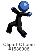 Blue Design Mascot Clipart #1588906 by Leo Blanchette