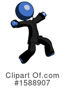 Blue Design Mascot Clipart #1588907 by Leo Blanchette