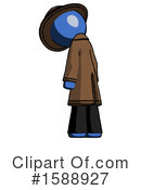 Blue Design Mascot Clipart #1588927 by Leo Blanchette
