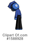 Blue Design Mascot Clipart #1588928 by Leo Blanchette