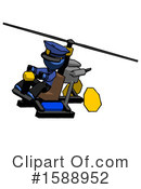 Blue Design Mascot Clipart #1588952 by Leo Blanchette