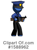 Blue Design Mascot Clipart #1588962 by Leo Blanchette