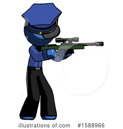 Royalty-Free (RF) Blue Design Mascot Clipart Illustration by Leo Blanchette - Stock Sample #1588966