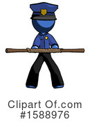 Blue Design Mascot Clipart #1588976 by Leo Blanchette