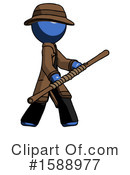 Blue Design Mascot Clipart #1588977 by Leo Blanchette