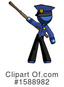 Blue Design Mascot Clipart #1588982 by Leo Blanchette