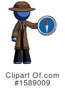 Blue Design Mascot Clipart #1589009 by Leo Blanchette