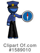 Blue Design Mascot Clipart #1589010 by Leo Blanchette