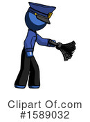 Blue Design Mascot Clipart #1589032 by Leo Blanchette