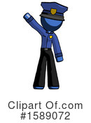 Blue Design Mascot Clipart #1589072 by Leo Blanchette