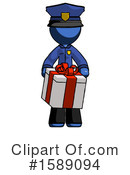 Blue Design Mascot Clipart #1589094 by Leo Blanchette