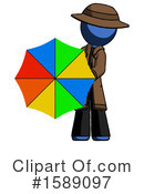 Blue Design Mascot Clipart #1589097 by Leo Blanchette