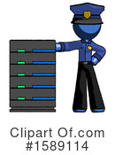 Blue Design Mascot Clipart #1589114 by Leo Blanchette