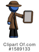 Blue Design Mascot Clipart #1589133 by Leo Blanchette