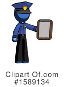 Blue Design Mascot Clipart #1589134 by Leo Blanchette