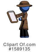 Blue Design Mascot Clipart #1589135 by Leo Blanchette
