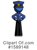 Blue Design Mascot Clipart #1589148 by Leo Blanchette