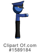 Blue Design Mascot Clipart #1589184 by Leo Blanchette