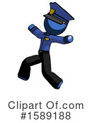Blue Design Mascot Clipart #1589188 by Leo Blanchette