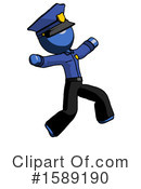 Blue Design Mascot Clipart #1589190 by Leo Blanchette