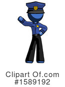 Blue Design Mascot Clipart #1589192 by Leo Blanchette